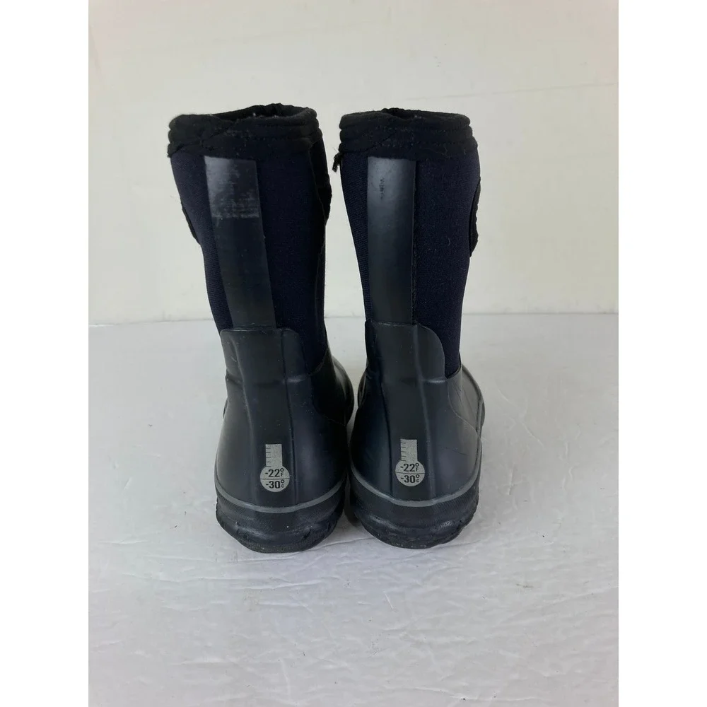 Bogs Boys Girl Kids Size 11 Black Waterproof Insulated Winter Rain Snow Boots